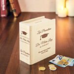Bild von   spardose buch aus holz mit grajpg | fotogeschenkideende 🎀 Geschenke mit eigenem Foto Motiv o Text