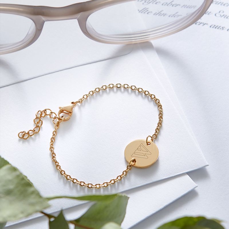 Bild von   armkettchen mit gravur initijpg | fotogeschenkideende 🎀 Geschenke mit eigenem Foto Motiv o Text