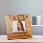Bild von   bilderrahmen aus holz mit gravjpg | fotogeschenkideende 🎀 Geschenke mit eigenem Foto Motiv o Text