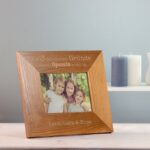 Bild von   bilderrahmen aus holz mit gravjpg | fotogeschenkideende 🎀 Geschenke mit eigenem Foto Motiv o Text