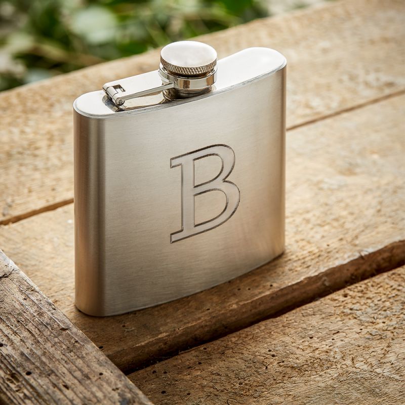 Bild von   edelstahl flachmann mit gravurjpg | fotogeschenkideende 🎀 Geschenke mit eigenem Foto Motiv o Text