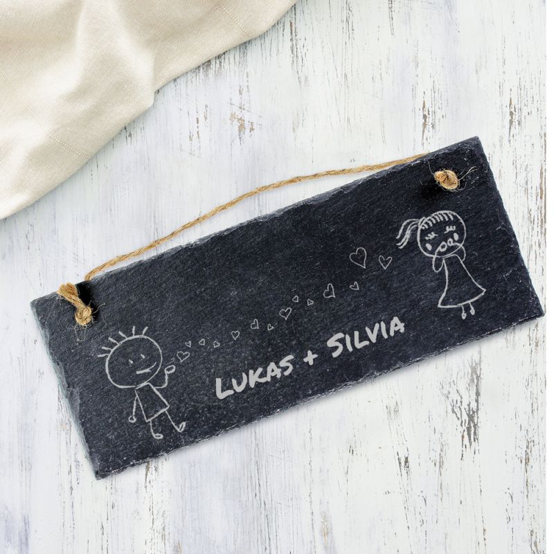 Bild von   schieferschild mit gravur pajpg | fotogeschenkideende 🎀 Geschenke mit eigenem Foto Motiv o Text