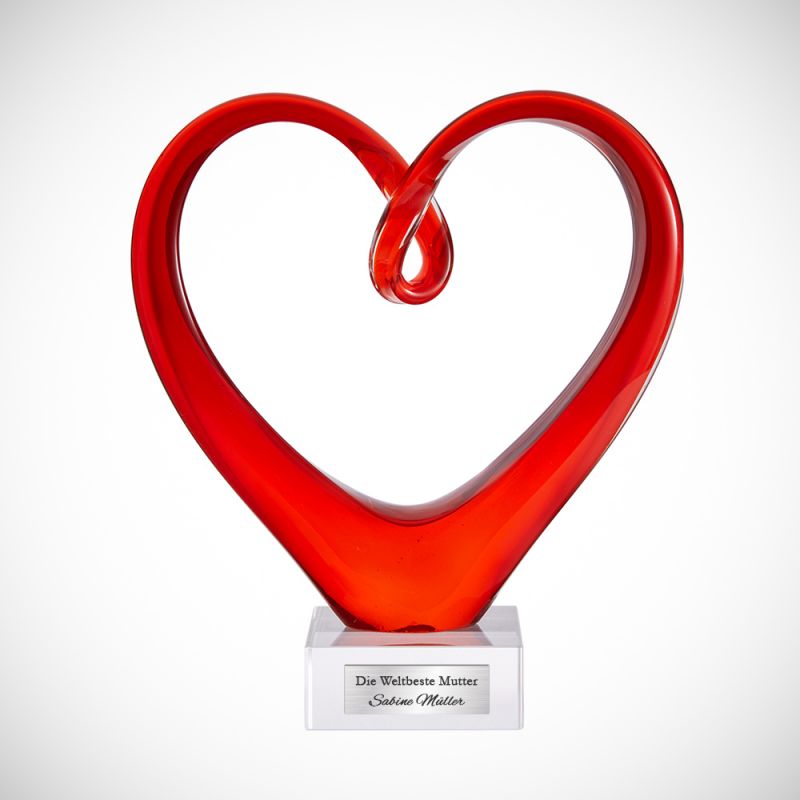 Bild von   herz aus glas mit gravur fuerjpg | fotogeschenkideende 🎀 Geschenke mit eigenem Foto Motiv o Text