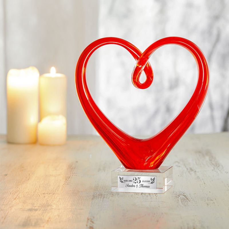 Bild von   herz aus glas mit gravur zur sjpg | fotogeschenkideende 🎀 Geschenke mit eigenem Foto Motiv o Text