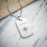 Bild von   dog tag kette mit gravur kompajpg | fotogeschenkideende 🎀 Geschenke mit eigenem Foto Motiv o Text