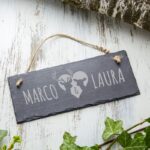 Bild von   schiefertafel mit gravur rehjpg | fotogeschenkideende 🎀 Geschenke mit eigenem Foto Motiv o Text