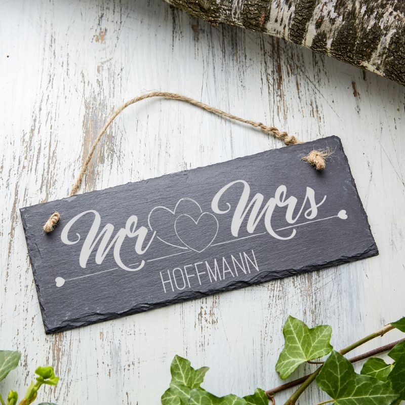 Bild von   schiefertafel mit gravur mrjpg | fotogeschenkideende 🎀 Geschenke mit eigenem Foto Motiv o Text