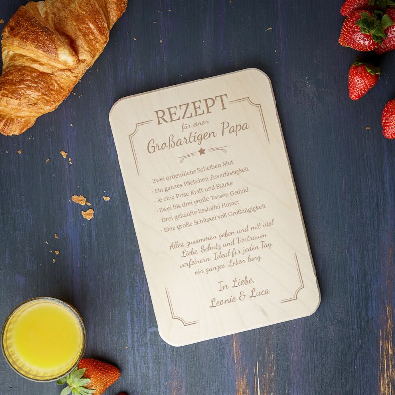 Bild von   fruehstuecksbrett fuer papajpg | fotogeschenkideende 🎀 Geschenke mit eigenem Foto Motiv o Text