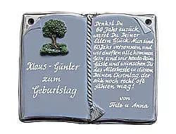 Bild von   keramikschild als buch fuer ehjpg | fotogeschenkideende 🎀 Geschenke mit eigenem Foto Motiv o Text