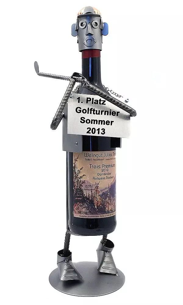 Bild von   weinflaschenhalter golfspielerjpg | fotogeschenkideende 🎀 Geschenke mit eigenem Foto Motiv o Text