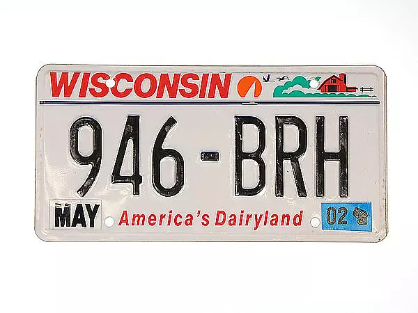 Bild von   us nummernschild wisconsin ajpg | fotogeschenkideende 🎀 Geschenke mit eigenem Foto Motiv o Text