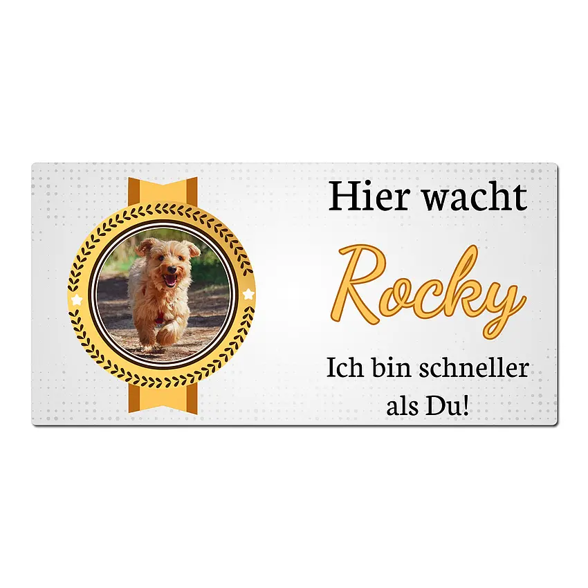 Bild von   warnschild hund dobermannjpg | fotogeschenkideende 🎀 Geschenke mit eigenem Foto Motiv o Text