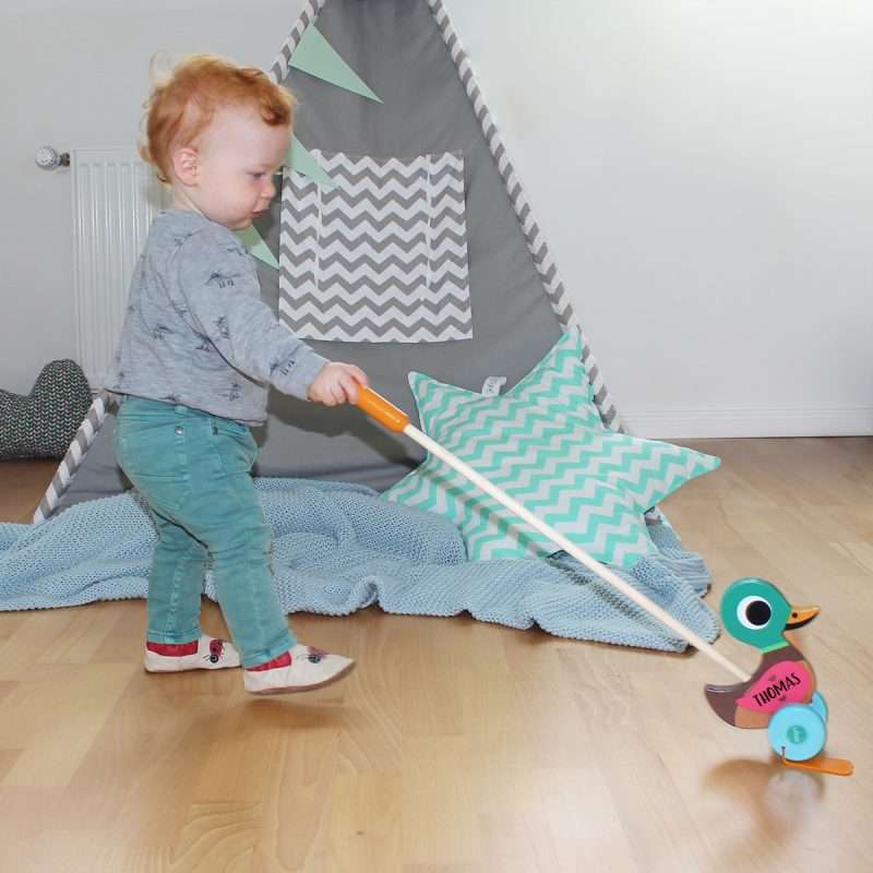 Bild von   schiebetier ente aus holz mitjpg | fotogeschenkideende 🎀 Geschenke mit eigenem Foto Motiv o Text