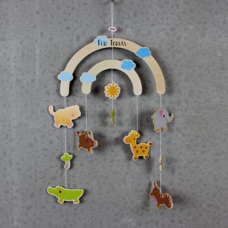Bild von   holz mobile dschungelfreunde pjpg | fotogeschenkideende 🎀 Geschenke mit eigenem Foto Motiv o Text