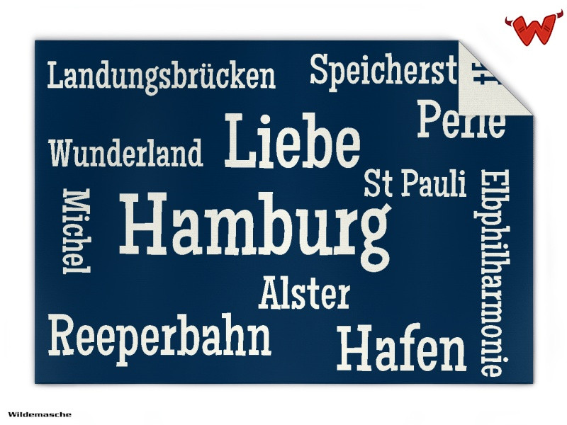 Bild von   typo strickdecke hamburgjpg | fotogeschenkideende 🎀 Geschenke mit eigenem Foto Motiv o Text