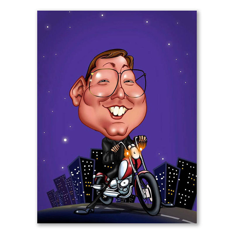 Bild von   erstellung karikatur harley injpg | fotogeschenkideende 🎀 Geschenke mit eigenem Foto Motiv o Text