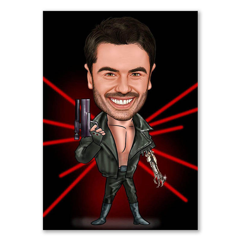Bild von   erstellung karikatur arnold cjpg | fotogeschenkideende 🎀 Geschenke mit eigenem Foto Motiv o Text