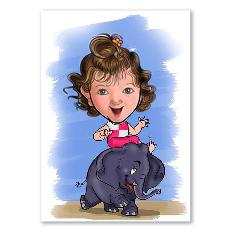 Bild von   erstellung karikatur reiten aujpg | fotogeschenkideende 🎀 Geschenke mit eigenem Foto Motiv o Text