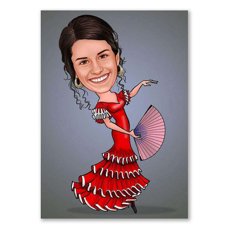 Bild von   erstellung karikatur fiesta gijpg | fotogeschenkideende 🎀 Geschenke mit eigenem Foto Motiv o Text