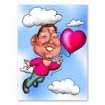 Bild von   erstellung karikatur fliegendejpg | fotogeschenkideende 🎀 Geschenke mit eigenem Foto Motiv o Text