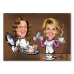Bild von   erstellung karikatur kchinnenjpg | fotogeschenkideende 🎀 Geschenke mit eigenem Foto Motiv o Text
