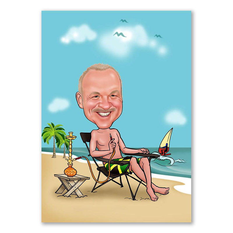 Bild von   erstellung karikatur wasserpfejpg | fotogeschenkideende 🎀 Geschenke mit eigenem Foto Motiv o Text