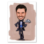 Bild von   erstellung karikatur kellner mjpg | fotogeschenkideende 🎀 Geschenke mit eigenem Foto Motiv o Text