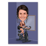 Bild von   erstellung karikatur spinningjpg | fotogeschenkideende 🎀 Geschenke mit eigenem Foto Motiv o Text