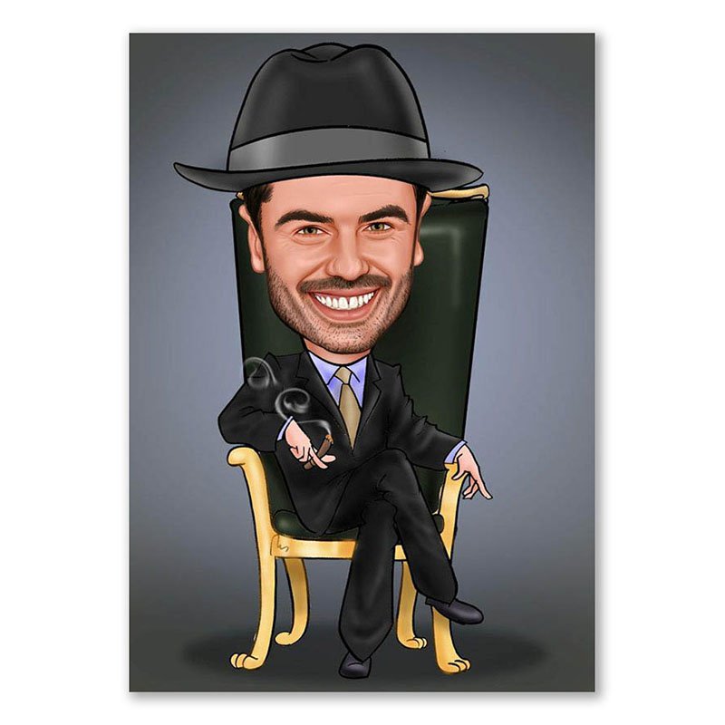 Bild von   erstellung karikatur mafiosojpg | fotogeschenkideende 🎀 Geschenke mit eigenem Foto Motiv o Text
