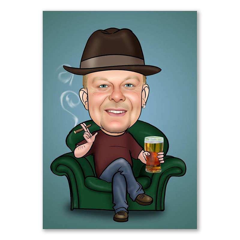 Bild von   erstellung karikatur cohiba ajpg | fotogeschenkideende 🎀 Geschenke mit eigenem Foto Motiv o Text