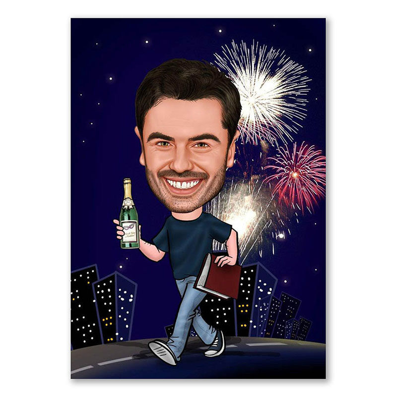 Bild von   erstellung karikatur abitur cjpg | fotogeschenkideende 🎀 Geschenke mit eigenem Foto Motiv o Text