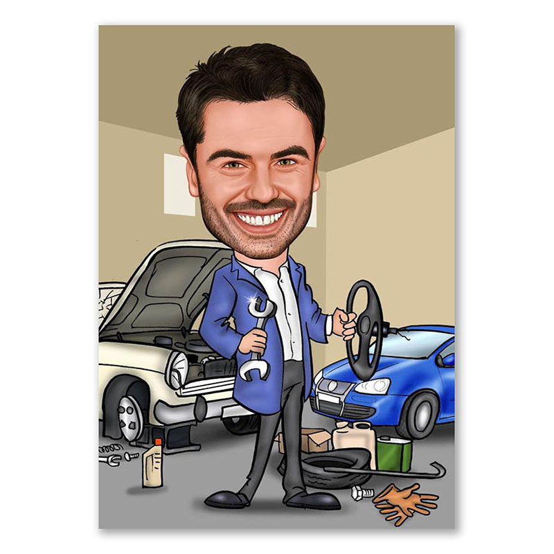 Bild von   erstellung karikatur werkstattjpg | fotogeschenkideende 🎀 Geschenke mit eigenem Foto Motiv o Text