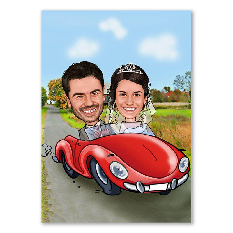 Bild von   erstellung karikatur hochzeitjpg | fotogeschenkideende 🎀 Geschenke mit eigenem Foto Motiv o Text