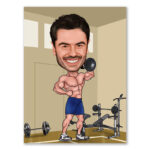 Bild von   erstellung karikatur bodybuildjpg | fotogeschenkideende 🎀 Geschenke mit eigenem Foto Motiv o Text