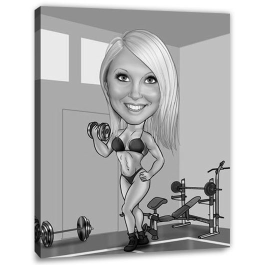 Bild von   erstellung karikatur bodybuildjpg | fotogeschenkideende 🎀 Geschenke mit eigenem Foto Motiv o Text