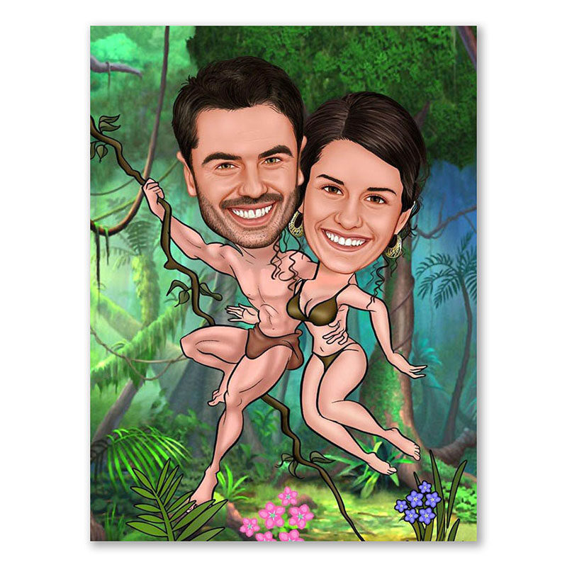 Bild von   erstellung karikatur tarzan unjpg | fotogeschenkideende 🎀 Geschenke mit eigenem Foto Motiv o Text