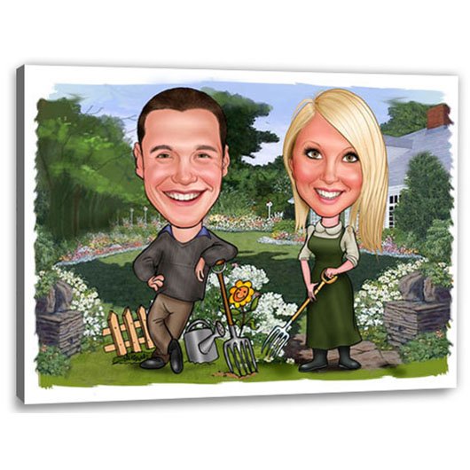 Bild von   erstellung karikatur garten chjpg | fotogeschenkideende 🎀 Geschenke mit eigenem Foto Motiv o Text