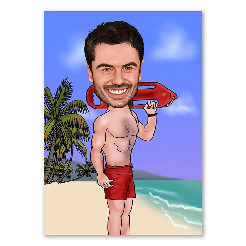Bild von   erstellung karikatur david hasjpg | fotogeschenkideende 🎀 Geschenke mit eigenem Foto Motiv o Text