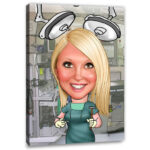 Bild von   erstellung karikatur arzt im ojpg | fotogeschenkideende 🎀 Geschenke mit eigenem Foto Motiv o Text