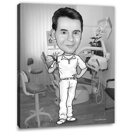 Bild von   erstellung karikatur zahnarztjpg | fotogeschenkideende 🎀 Geschenke mit eigenem Foto Motiv o Text