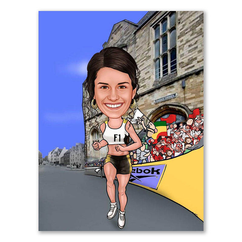 Erstellung Karikatur Fit for fun (ca590), inkl. 1 Person