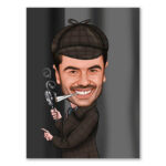 Bild von   erstellung karikatur dedektivjpg | fotogeschenkideende 🎀 Geschenke mit eigenem Foto Motiv o Text