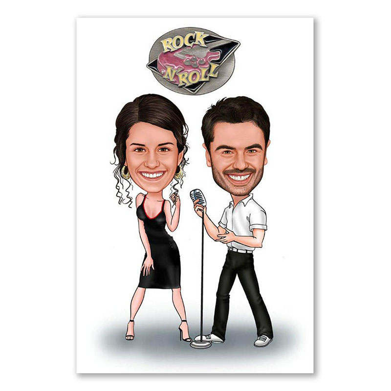 Bild von   erstellung karikatur rocknrolljpg | fotogeschenkideende 🎀 Geschenke mit eigenem Foto Motiv o Text
