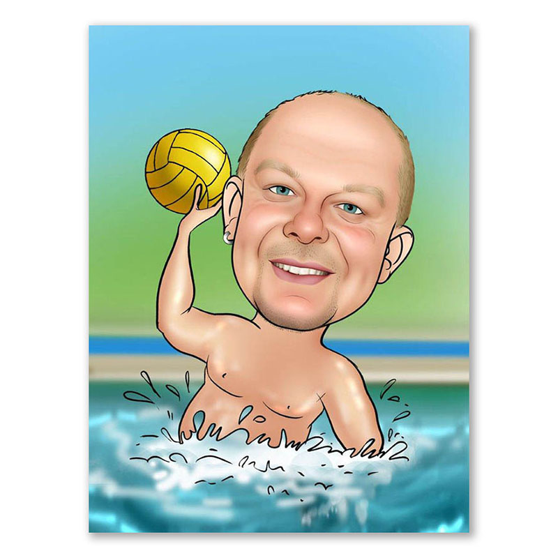 Bild von   erstellung karikatur sportlichjpg | fotogeschenkideende 🎀 Geschenke mit eigenem Foto Motiv o Text