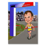 Bild von   erstellung karikatur marathonjpg | fotogeschenkideende 🎀 Geschenke mit eigenem Foto Motiv o Text