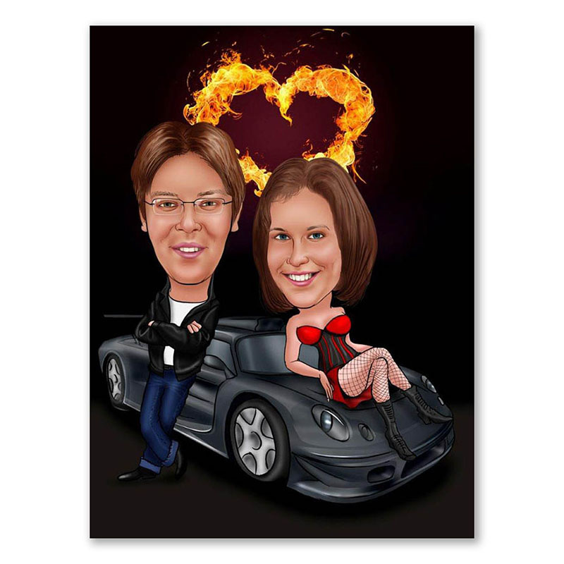 Bild von   erstellung karikatur heies herjpg | fotogeschenkideende 🎀 Geschenke mit eigenem Foto Motiv o Text