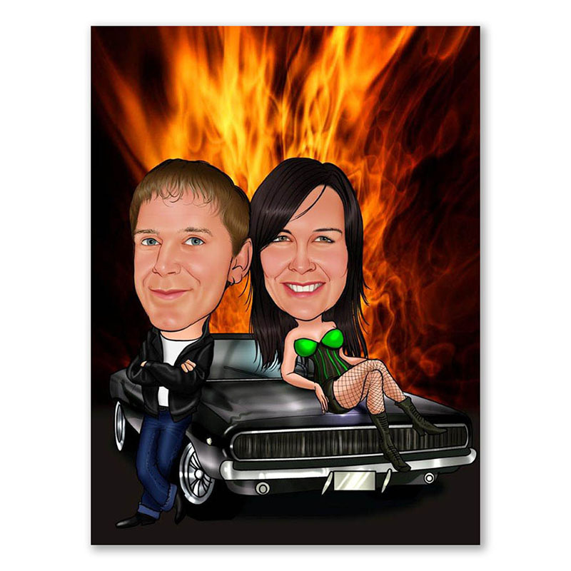 Bild von   erstellung karikatur heie motojpg | fotogeschenkideende 🎀 Geschenke mit eigenem Foto Motiv o Text