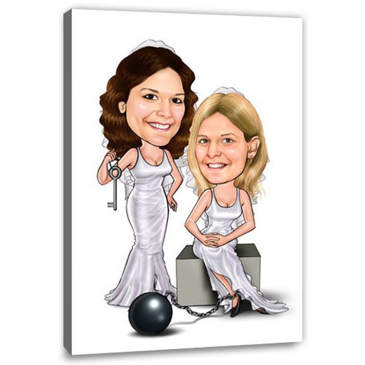 Bild von   erstellung karikatur angekettejpg | fotogeschenkideende 🎀 Geschenke mit eigenem Foto Motiv o Text