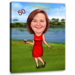 Bild von   erstellung karikatur elegantejpg | fotogeschenkideende 🎀 Geschenke mit eigenem Foto Motiv o Text