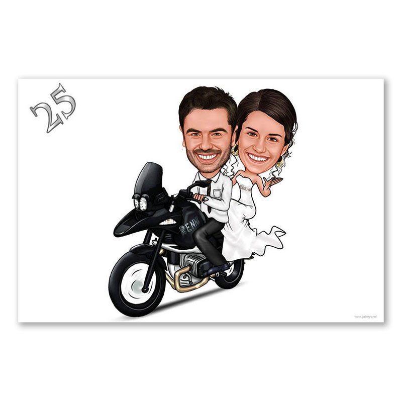 Bild von   erstellung karikatur biker hocjpg | fotogeschenkideende 🎀 Geschenke mit eigenem Foto Motiv o Text